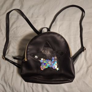 Faux Leather Mini Backpack
